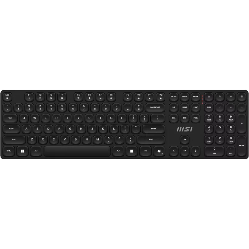 MSI FORGE K210 WIRELESS COMBO Tastatur Maus enthalten Home/Office USB QWERTY US English Schwarz