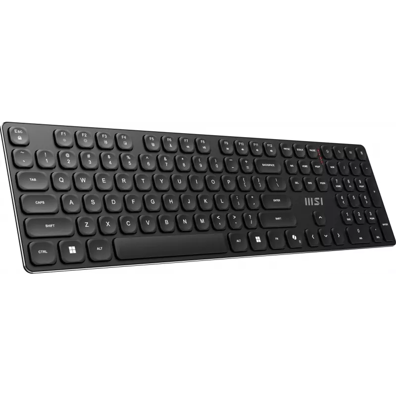 MSI FORGE K210 WIRELESS COMBO Tastatur Maus enthalten Home/Office USB QWERTY US English Schwarz