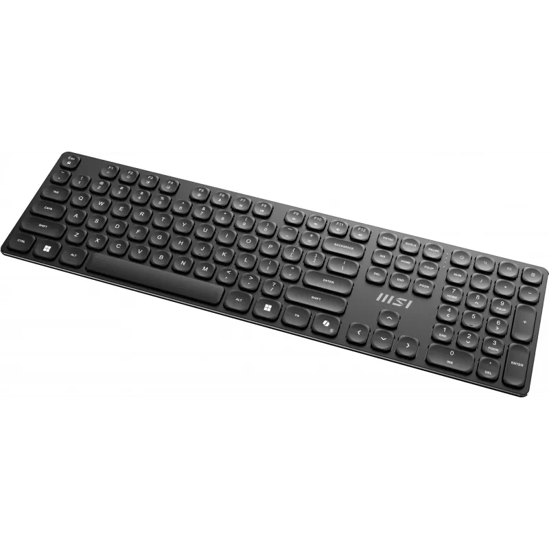 MSI FORGE K210 WIRELESS COMBO Tastatur Maus enthalten Home/Office USB QWERTY US English Schwarz