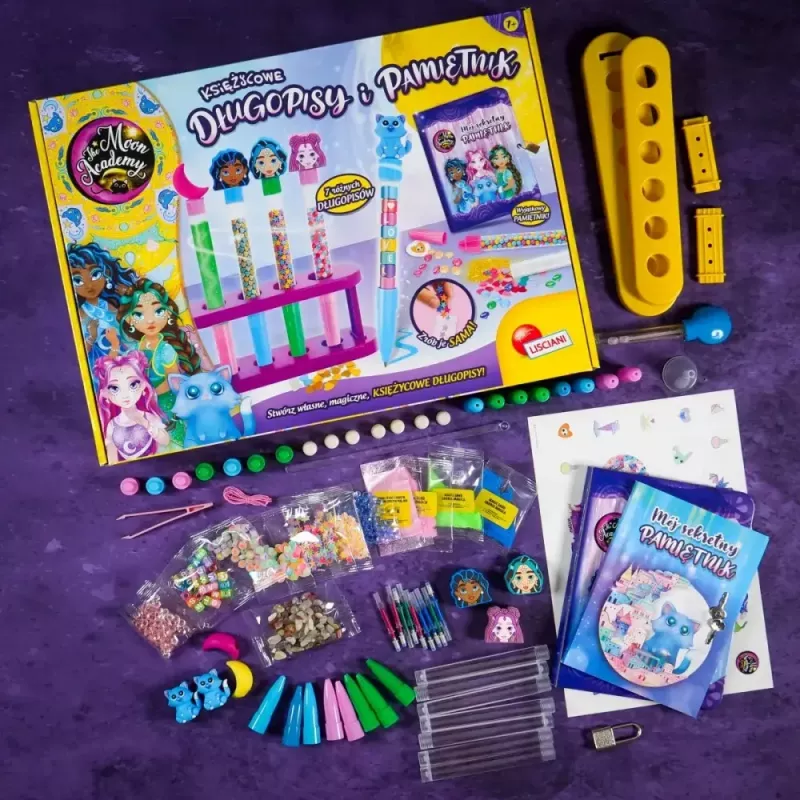 Lernset Liscianigiochi Moon Academy — Mondstifte und Tagebuch