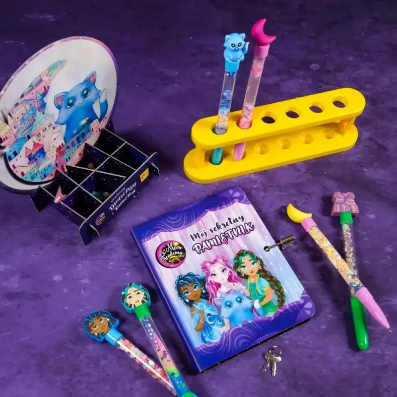 Lernset Liscianigiochi Moon Academy — Mondstifte und Tagebuch