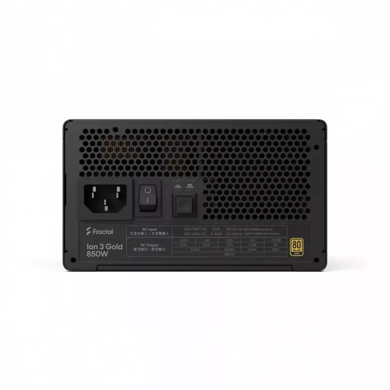 Netzteil fractal design FDE Ion 3 GOLD 850W 80+ Gold, schwarz