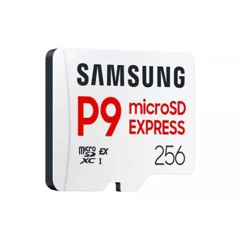 microSDXC-Speicherkarte Samsung P9 Express 256 GB — UHS-I, Lesegeschwindigkeit 800 MB/s, V30, U1, langlebig