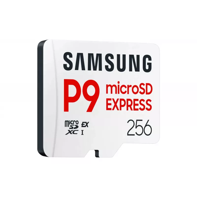 microSDXC-Speicherkarte Samsung P9 Express 256 GB — UHS-I, Lesegeschwindigkeit 800 MB/s, V30, U1, langlebig