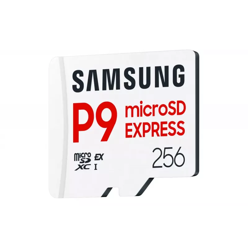 microSDXC-Speicherkarte Samsung P9 Express 256 GB — UHS-I, Lesegeschwindigkeit 800 MB/s, V30, U1, langlebig