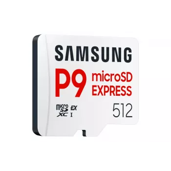 microSDXC-Speicherkarte Samsung P9 Express 512 GB, UHS-I, Lesen 800 MB/s, V30, U1, weiß