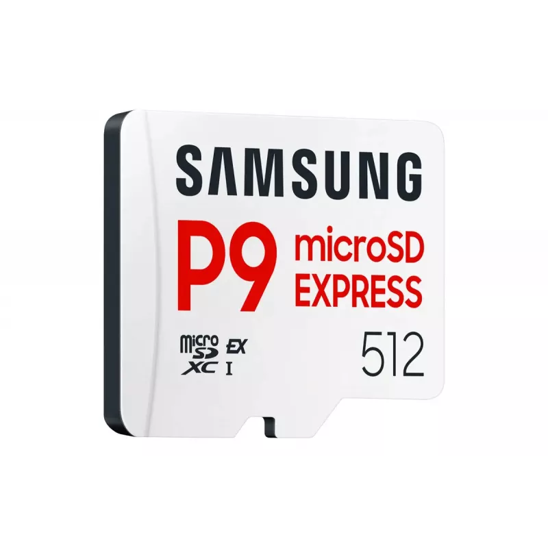 microSDXC-Speicherkarte Samsung P9 Express 512 GB, UHS-I, Lesen 800 MB/s, V30, U1, weiß