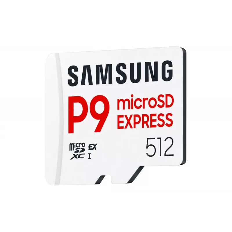 microSDXC-Speicherkarte Samsung P9 Express 512 GB, UHS-I, Lesen 800 MB/s, V30, U1, weiß