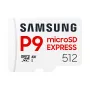microSDXC-Speicherkarte Samsung P9 Express 512 GB, UHS-I, Lesen 800 MB/s, V30, U1, weiß