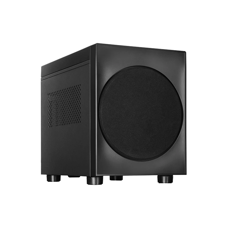 Computergehäuse CHIEFTEC CI-03B-OP Cube Schwarz — Cube-Formfaktor, unterstützt Micro ATX/Mini-ITX, 2x 3,5 Zoll + 2x 2,5 Zoll, 1x 200-mm-Frontlüfter