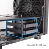 Computergehäuse CHIEFTEC CI-03B-OP Cube Schwarz — Cube-Formfaktor, unterstützt Micro ATX/Mini-ITX, 2x 3,5 Zoll + 2x 2,5 Zoll, 1x 200-mm-Frontlüfter