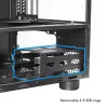 Computergehäuse CHIEFTEC CI-03B-OP Cube Schwarz — Cube-Formfaktor, unterstützt Micro ATX/Mini-ITX, 2x 3,5 Zoll + 2x 2,5 Zoll, 1x 200-mm-Frontlüfter