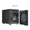 Computergehäuse CHIEFTEC CI-03B-OP Cube Schwarz — Cube-Formfaktor, unterstützt Micro ATX/Mini-ITX, 2x 3,5 Zoll + 2x 2,5 Zoll, 1x 200-mm-Frontlüfter