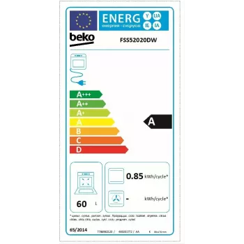 Beko FSS52020DW Freistehender Herd Elektro Gas Weiß