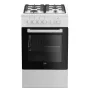 Beko FSS52020DW Freistehender Herd Elektro Gas Weiß
