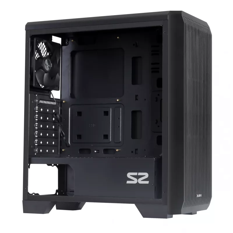 Zalman S2 Midi Tower Gehäuse - Schwarz mit Fenster