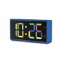 Digitaler Wecker Hama Ibiza Blau LCD Batterie USB 150x34x73mm