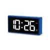Digitaler Wecker Hama Ibiza Blau LCD Batterie USB 150x34x73mm