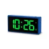 Digitaler Wecker Hama Ibiza Blau LCD Batterie USB 150x34x73mm