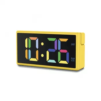 Digitaler Wecker Hama Ibiza Gelb LCD Batterie USB