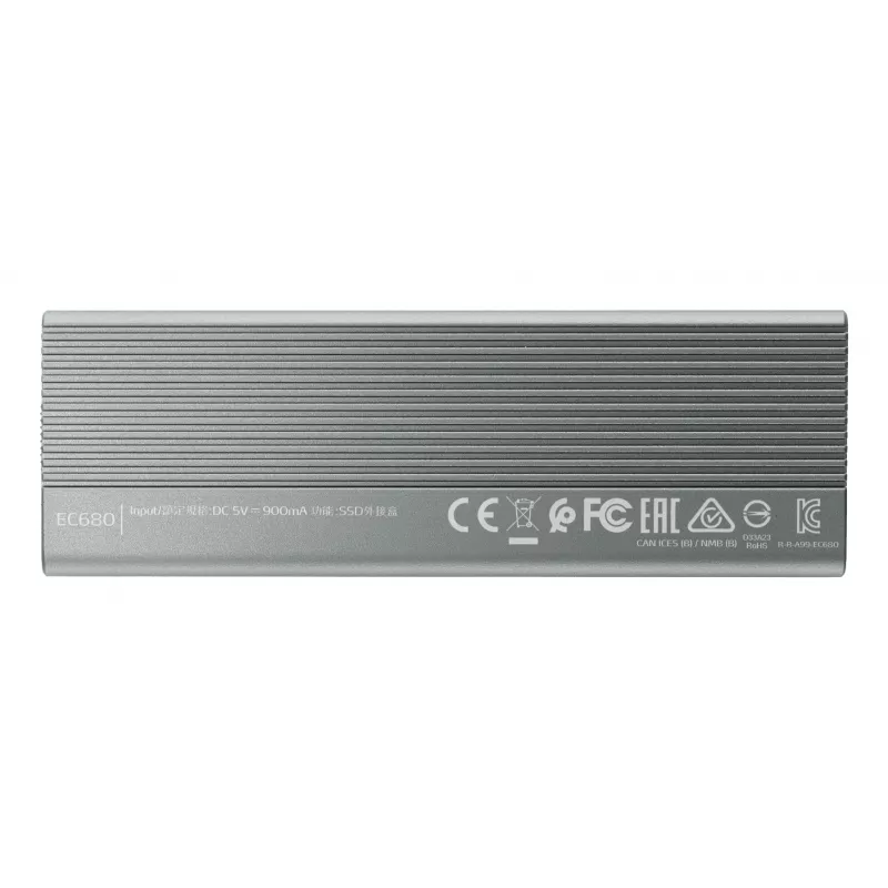 SSD-Gehäuse ADATA EC680 Grau M.2 USB Type-C PCIe