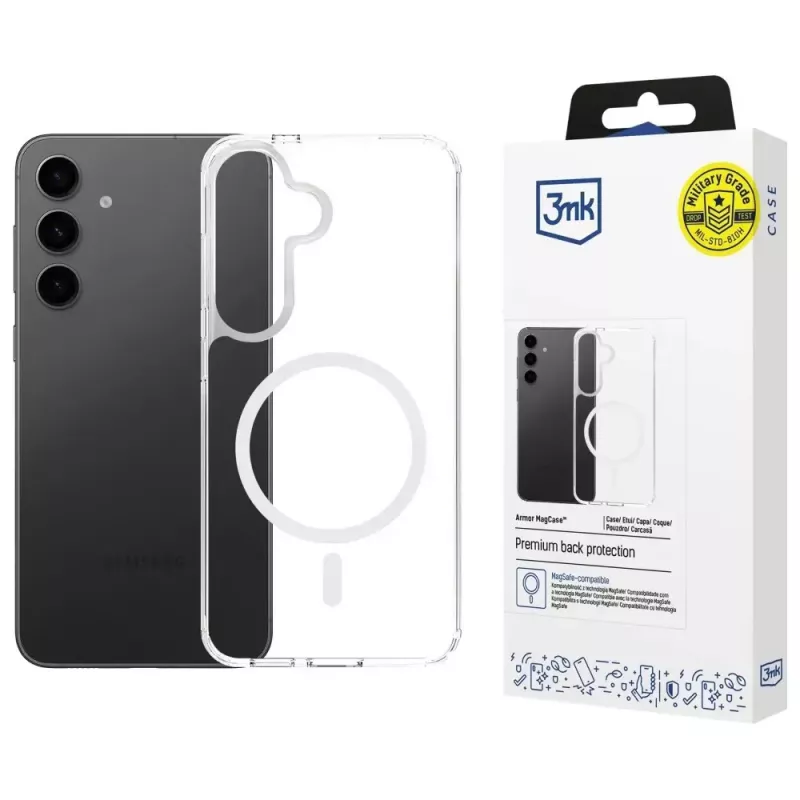 Schutzhülle 3MK Armor MagCase für Samsung Galaxy S24 FE – robustes schlank-Fit-Design
