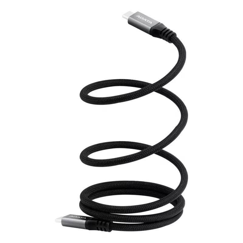USB C auf USB C Datenkabel ADATA CACCU3-100W-100AN-BK — USB 3.2 Gen 2 (10 Gbit/s), 1 m, Schwarz