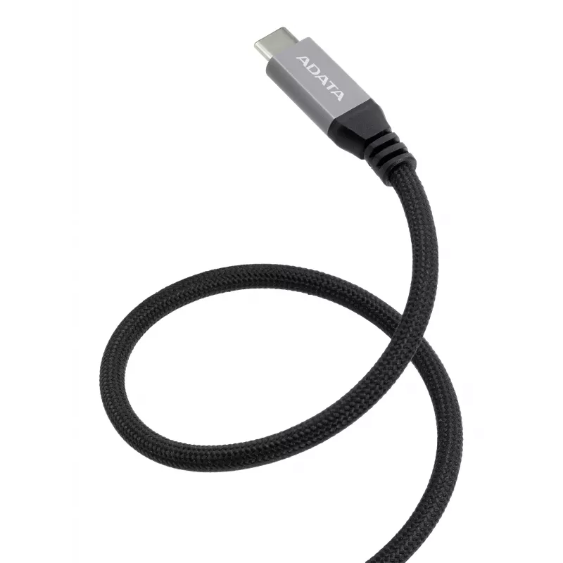 USB C auf USB C Datenkabel ADATA CACCU3-100W-100AN-BK — USB 3.2 Gen 2 (10 Gbit/s), 1 m, Schwarz