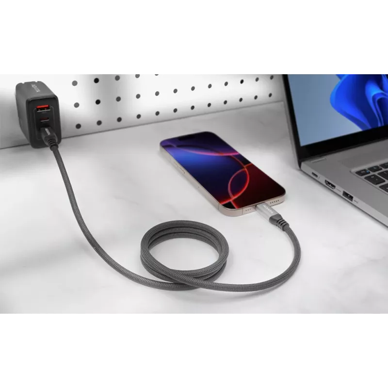 USB C auf USB C Datenkabel ADATA CACCU3-100W-100AN-BK — USB 3.2 Gen 2 (10 Gbit/s), 1 m, Schwarz