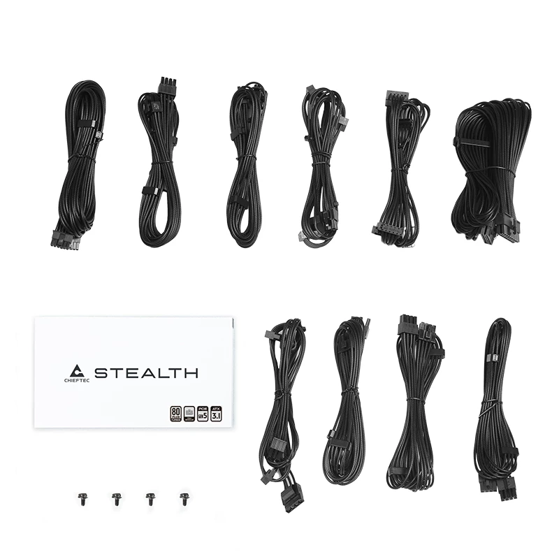 Netzteil CHIEFTEC Stealth Vega M SPX-1000-FC 1000W 24-pin ATX 80 PLUS Platinum, 135 mm Lüfter, Schwarz