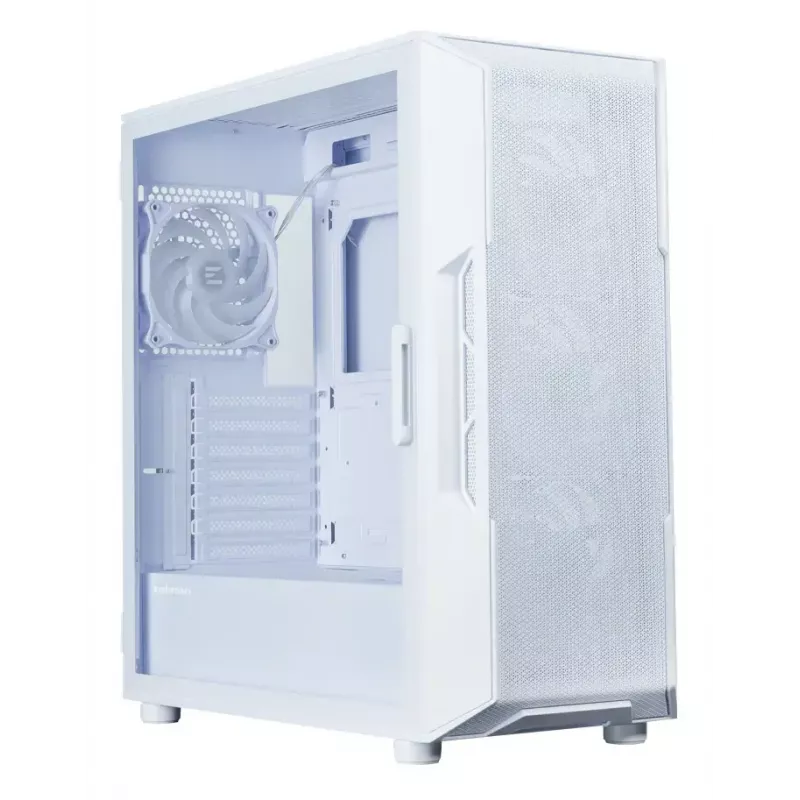 PC-Gehäuse ZALMAN i3 NEO ARGB V2 WHITE Midi Tower, gehärtetes Glas, 3x120 mm Frontlüfter, unterstützt ATX/Mini-ITX