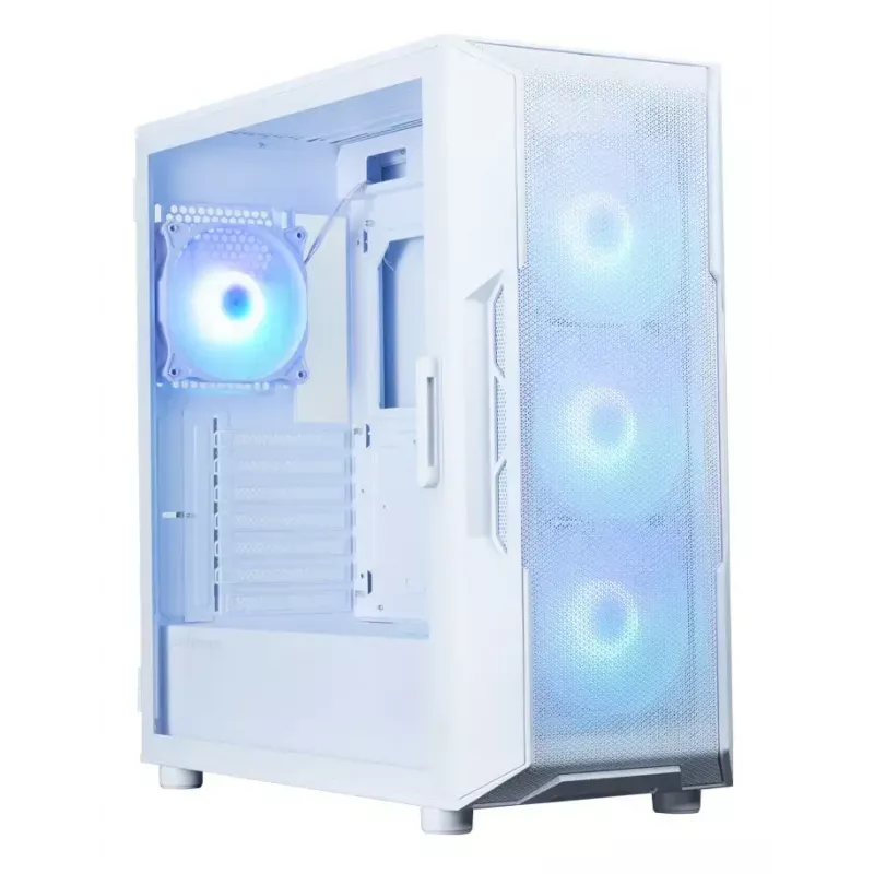 PC-Gehäuse ZALMAN i3 NEO ARGB V2 WHITE Midi Tower, gehärtetes Glas, 3x120 mm Frontlüfter, unterstützt ATX/Mini-ITX