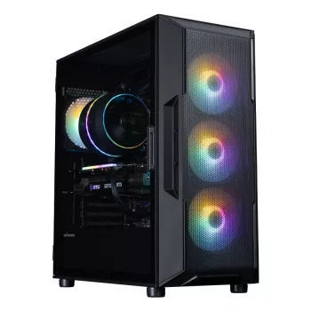 ZALMAN Mid-Tower-PC-Gehäuse I3 NEO V2, schwarz, 4x RGB-Lüfter, ATX/microATX-Unterstützung