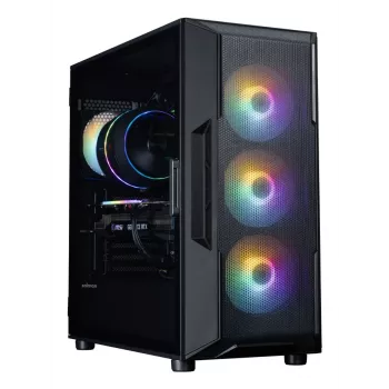 ZALMAN Mid-Tower-PC-Gehäuse I3 NEO V2, schwarz, 4x RGB-Lüfter, ATX/microATX-Unterstützung