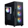 ZALMAN Mid-Tower-PC-Gehäuse I3 NEO V2, schwarz, 4x RGB-Lüfter, ATX/microATX-Unterstützung