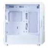 Computer-Gehäuse Zalman I3 NEO V2 WHITE Midi Tower, ATX/Mini-ITX, gehärtetes Glas, 3x120mm Frontlüfter, USB 3.2 Gen1