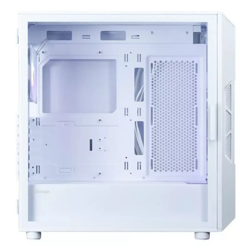 Computer-Gehäuse Zalman I3 NEO V2 WHITE Midi Tower, ATX/Mini-ITX, gehärtetes Glas, 3x120mm Frontlüfter, USB 3.2 Gen1