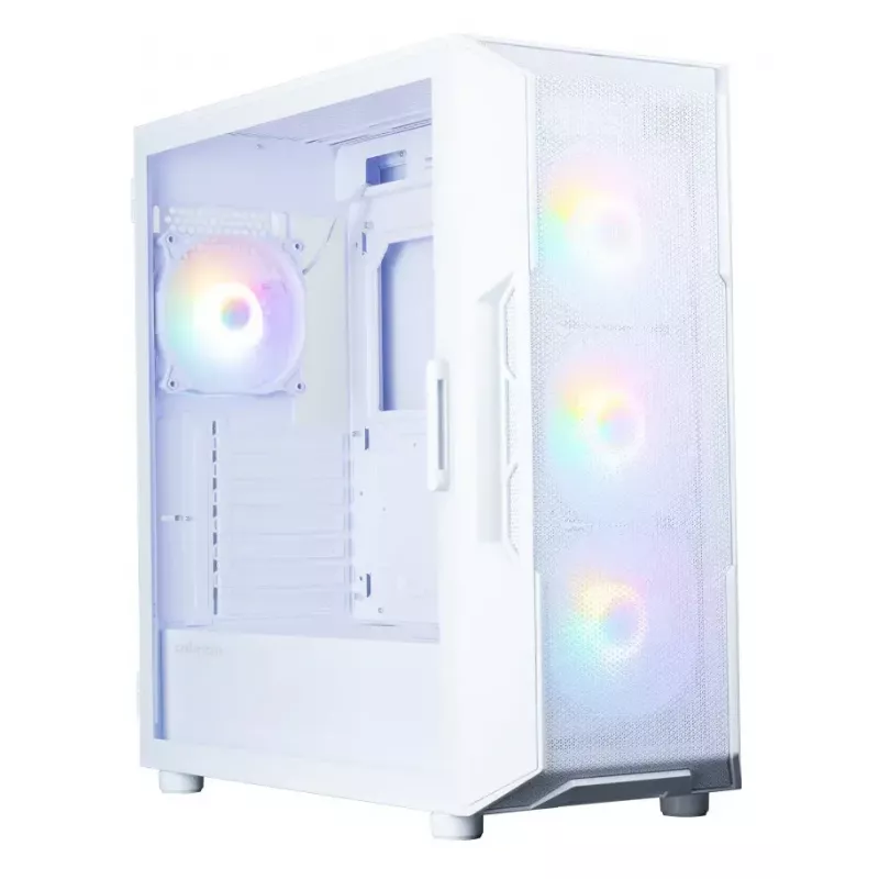 Computer-Gehäuse Zalman I3 NEO V2 WHITE Midi Tower, ATX/Mini-ITX, gehärtetes Glas, 3x120mm Frontlüfter, USB 3.2 Gen1
