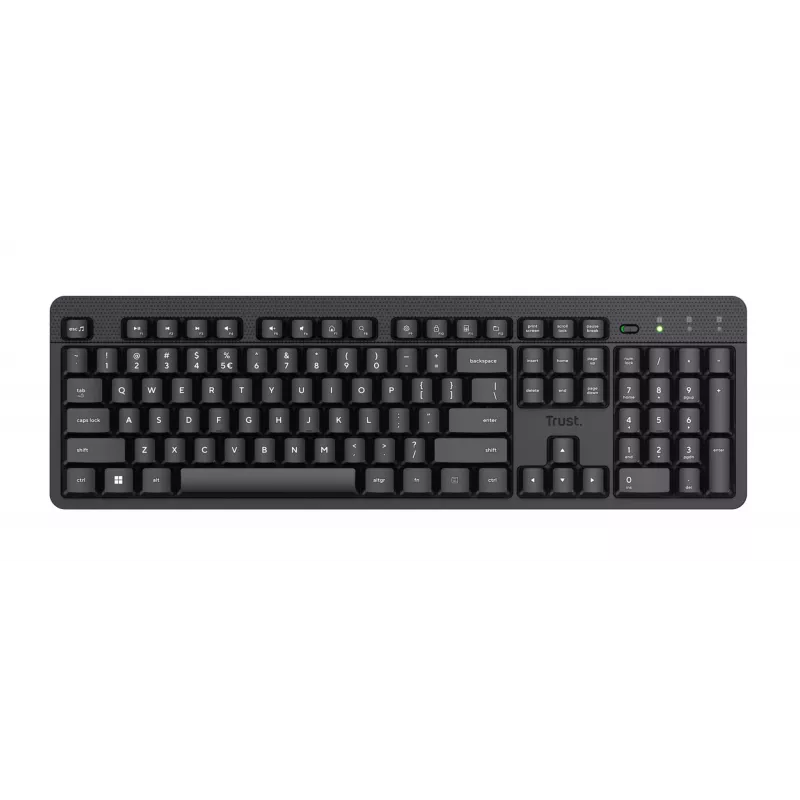 Trust Ody II Tastatur Office RF Wireless QWERTY US English Schwarz