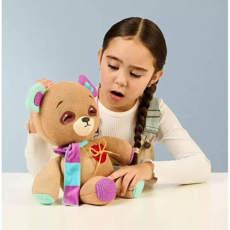 Plüsch-Interaktives Maskottchen Cobi Thready Bear – bewegungsaktiviertes Spielzeug mit Sound und Sensoren