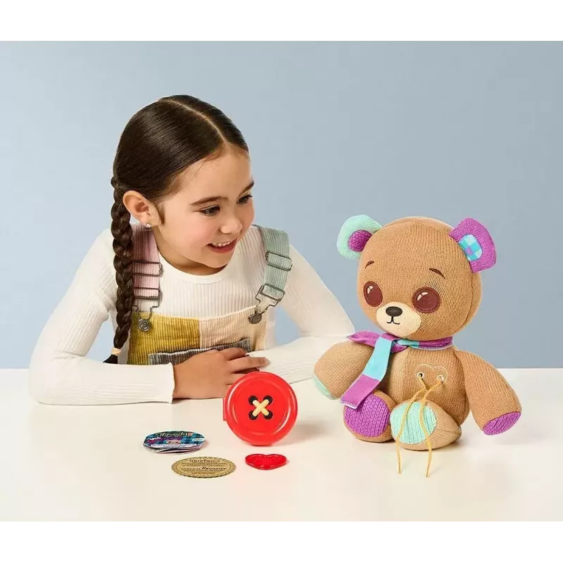 Plüsch-Interaktives Maskottchen Cobi Thready Bear – bewegungsaktiviertes Spielzeug mit Sound und Sensoren