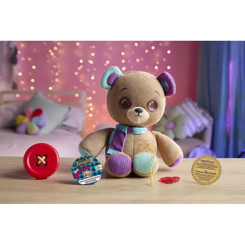 Plüsch-Interaktives Maskottchen Cobi Thready Bear – bewegungsaktiviertes Spielzeug mit Sound und Sensoren