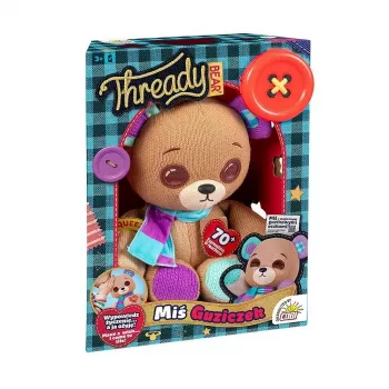 Plüsch-Interaktives Maskottchen Cobi Thready Bear – bewegungsaktiviertes Spielzeug mit Sound und Sensoren