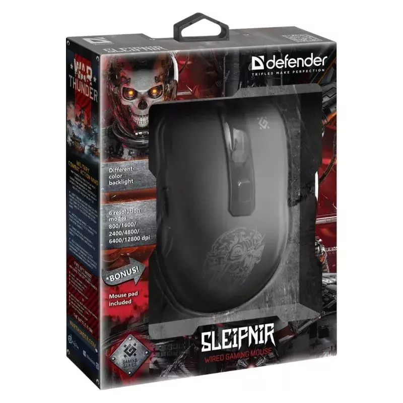 Maus Defender GM-927 Sleipnir Optic 12800dpi 6P