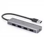 USB-Hub UGREEN 50985 (4× USB 3.2 Gen 1 Typ-A, 5 Gb/s, Silber)