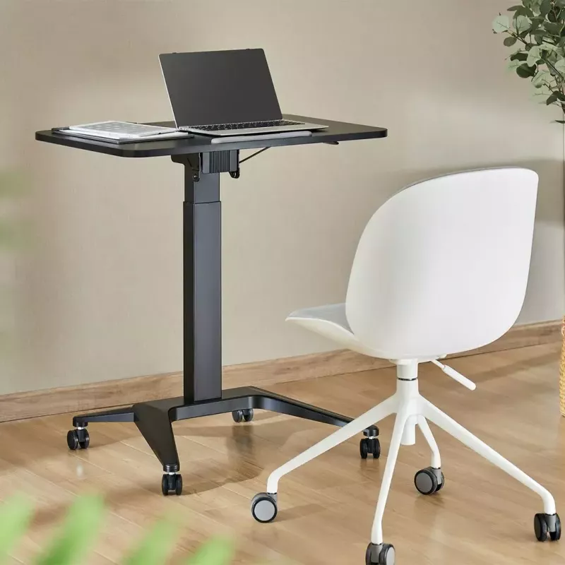 Mobiler Laptoptisch MACLEAN MC-453B mit pneumatischer Höhenverstellung, max. Höhe 109 cm, Tragkraft 8 kg