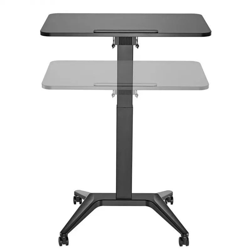 Mobiler Laptoptisch MACLEAN MC-453B mit pneumatischer Höhenverstellung, max. Höhe 109 cm, Tragkraft 8 kg