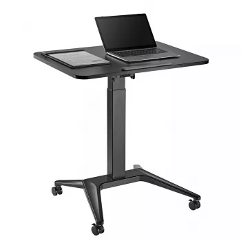 Mobiler Laptoptisch MACLEAN MC-453B mit pneumatischer Höhenverstellung, max. Höhe 109 cm, Tragkraft 8 kg
