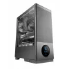 TACENS Computergehäuse 2SAGITTA20 Midi Tower, gehärtetes Glas, ATX/Micro-ITX/Mini-ITX, 1x3,5 Zoll + 2x2,5 Zoll, LED, Lüfter vorinstalliert