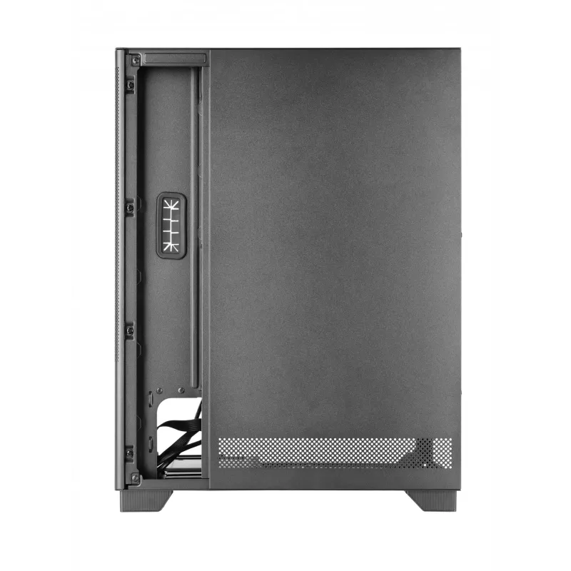 TACENS Computergehäuse 2SAGITTA20 Midi Tower, gehärtetes Glas, ATX/Micro-ITX/Mini-ITX, 1x3,5 Zoll + 2x2,5 Zoll, LED, Lüfter vorinstalliert